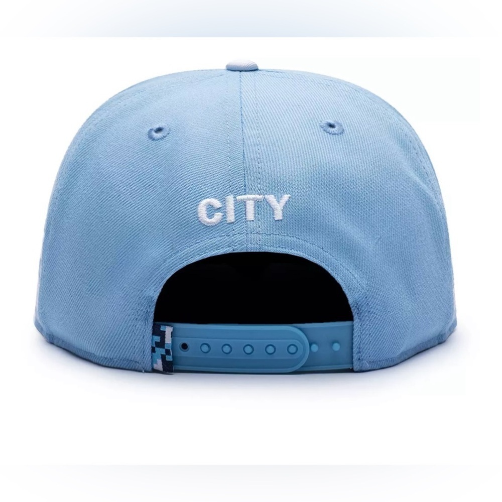 Fan Ink Manchester City Light Blue Snapback Hat One Size - Picture 2 of 5